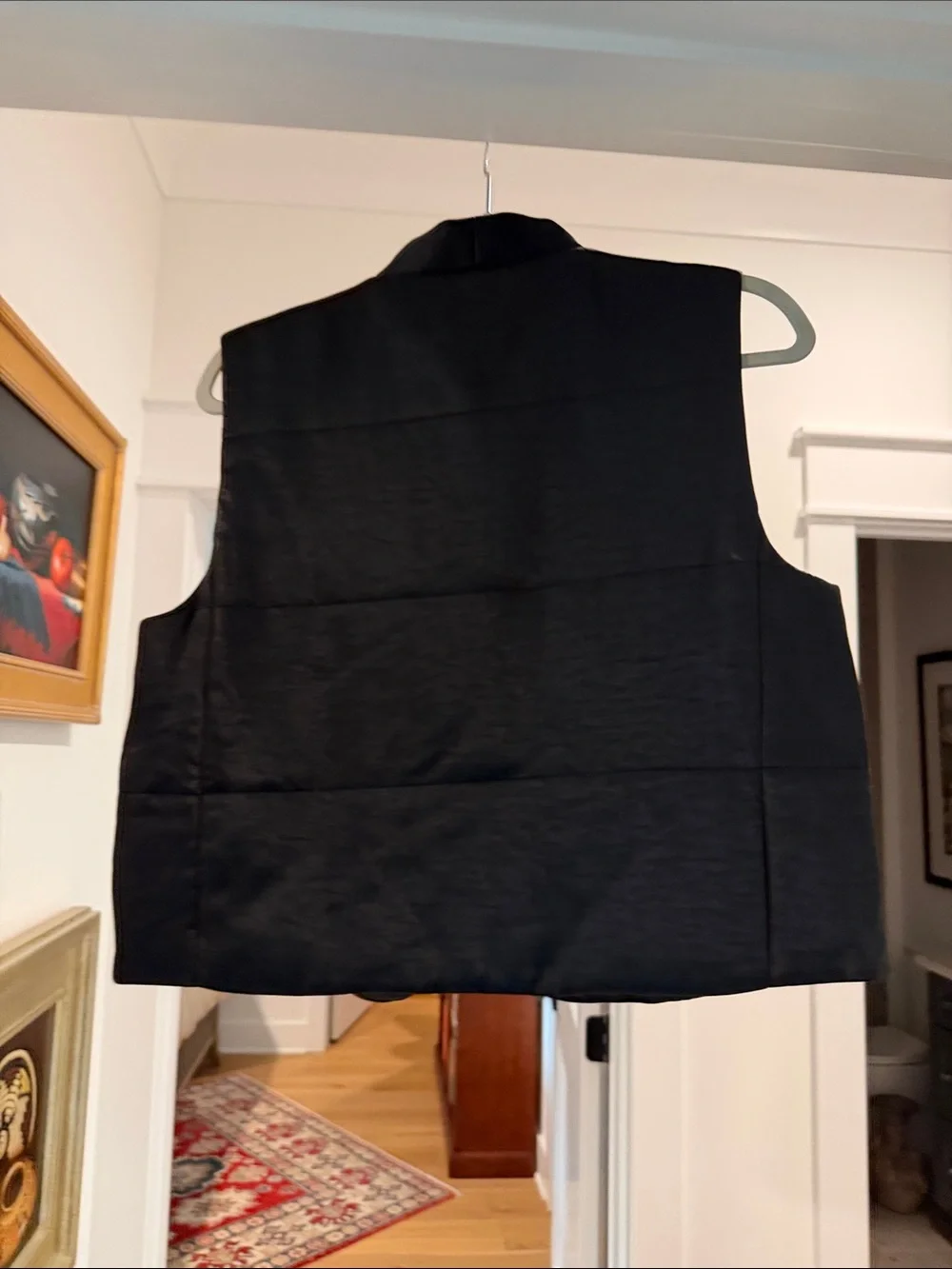 Lilla P Quilted Vest — Black (bw)